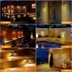 Outdoor Waterproof Solar Fence Light LED Wall Lamp For Garden Patio