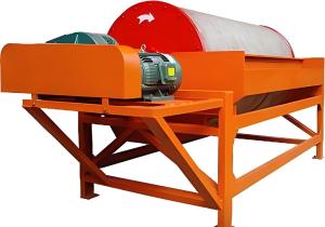 China Automatic Permanent Magnetic Drum Separator Single Drum For Magnetic Materials Separation factory