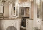 1000mm Carved White Solid Modern Aluminium Kitchen Cabinet With Island