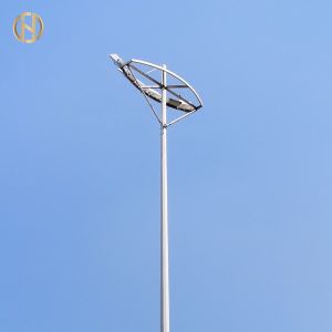 China Football Fileds High Mast Light Pole 20M 30M 80-100μM Galvanization Thickness on sale