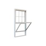 Waterproof Single Hung Vinyl Windows American Style UPVC Vertical Sliding