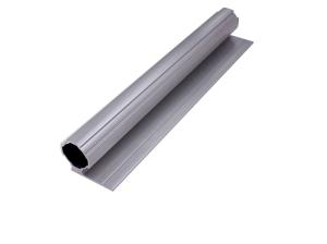 China 6063-T5 Material L-Shaped Baffle Round Tube Silver White Diameter 28mm AL-L factory