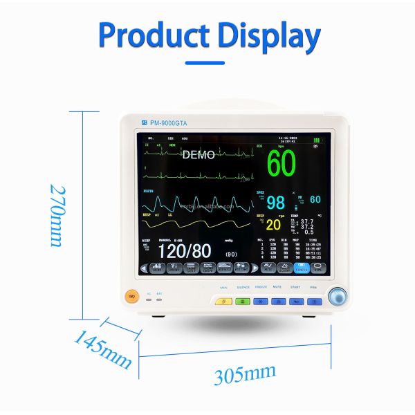 Electric Multi Parameter Patient Monitor with 7 Languages Support and 100-240V Power Supply for Neonatal Care
