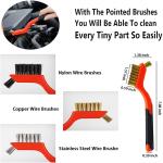 17PCS Detailing Brush Set For Car Wash PP Nylon Material