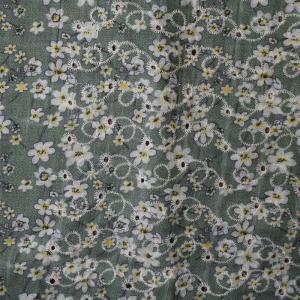 China Jacquard Embroidered Polyester Cotton Fabrics For Garment Dress Textile Fabric factory