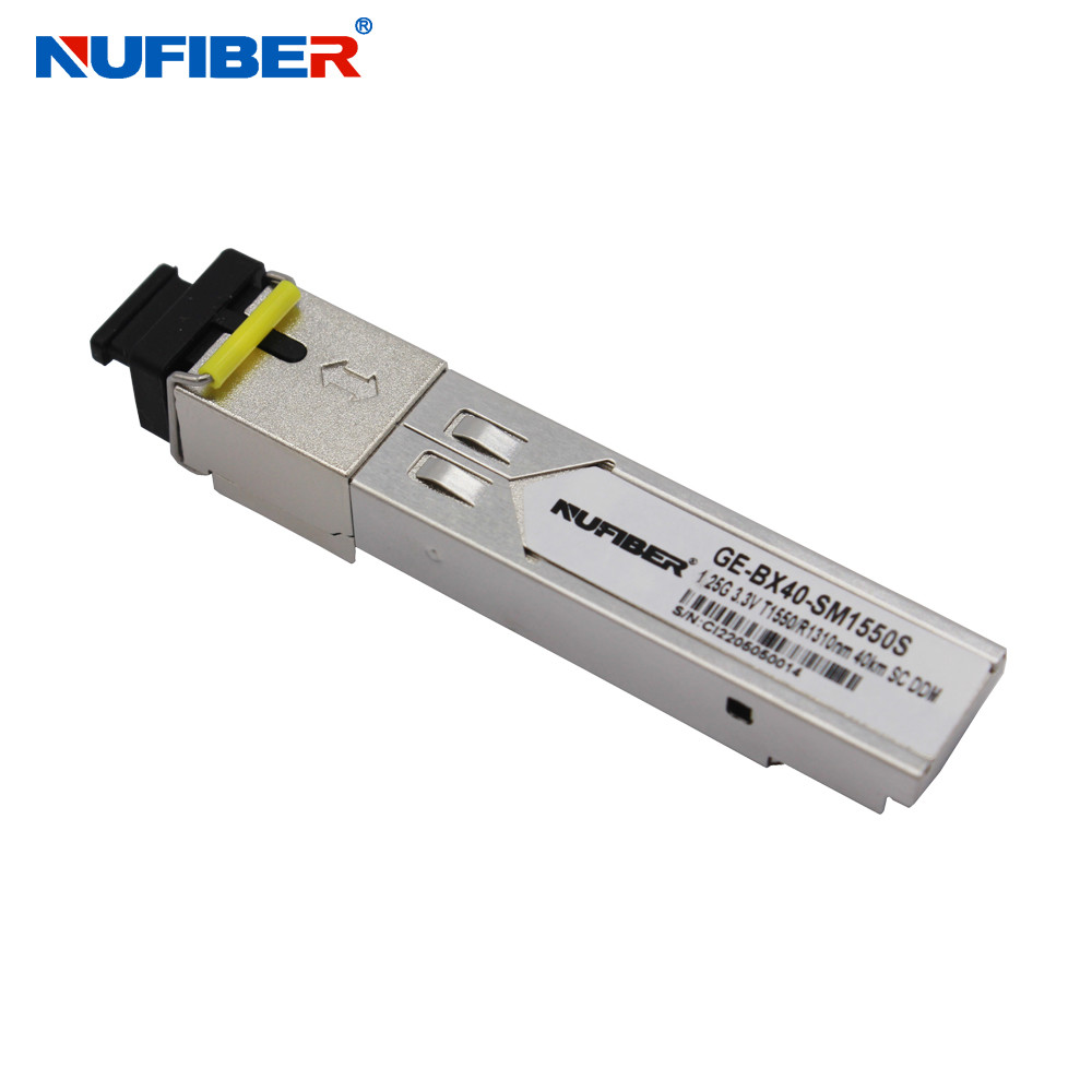 1.25G SFP Module BIDI 40km 1310nm / 1550nm Single fiber Singlemode SFP Transceiver SC DDM Function