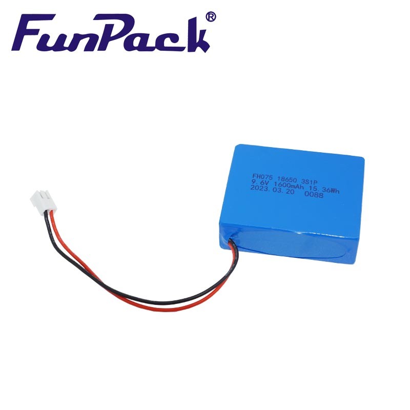 High Temperature 18650 Lithium Battery 9.6V 1600mAh Deep Cycle