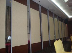 China Hotel Banquet Hall Folding Partition Walls Melamine Fabric Finished ISO9001 factory