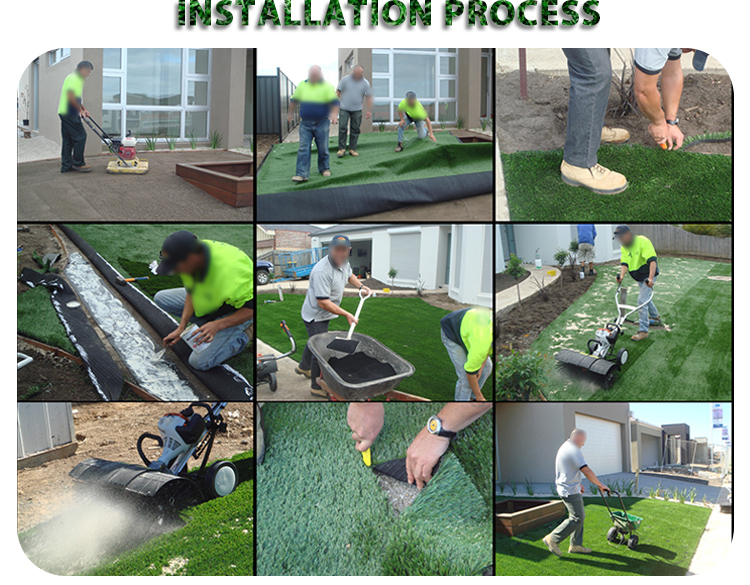 Easy to install synthetic grass for residential turf fields front garden lawn artificial grass walkways rugs