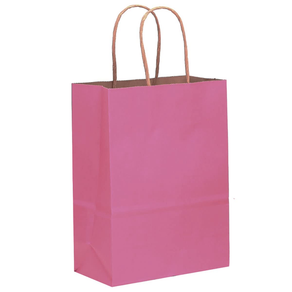 Hand Length Handle Custom Print Eco Friendly Luxury Kraft Paper Bags with Competitive