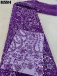 Exquisite brown handmade beaded lace embroidery african french lace fabric