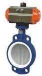 Carbon Steel Wafer Connection Butterfly Valve with Penumatic Actuator