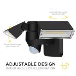 3.7V 4400mAh 6000-7000K Solar Motion Sensor Wall Light ABS Material