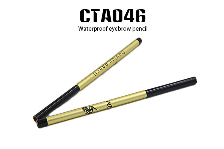 Long Lasting Black Eyebrow Pencil Waterproof Moderate Hardness