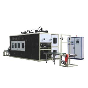 China 4 Station Disposable Plastic Flower Pot Thermoforming Equipment factory