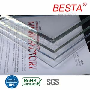 China Transparent Cast Acrylic Sheets Heat Moldable Pmma Diffuser Sheet High Temperature factory