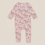 Good Quality Custom 100% Organic Cotton Baby Footie zipper Onesie Jumpsuit Low