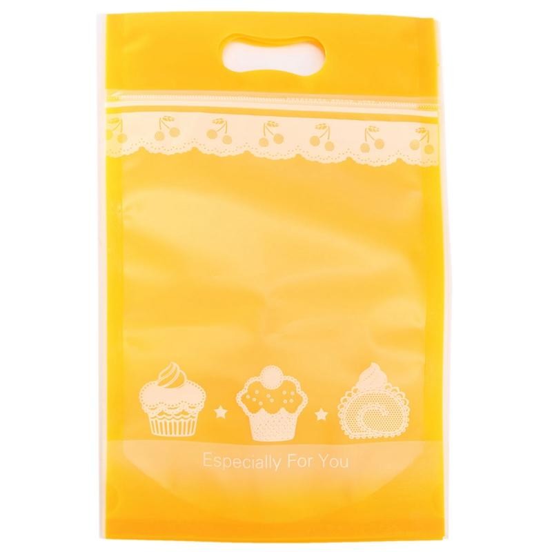 Printed Die Cut Shopping Bags , Die Cut Handle Plastic Bags For Gift