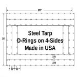 Heavy Duty PVC Truck Tarp Weather Resistant Durable For Extreme Temperatures