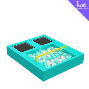 China Commercial Playground Equipment Trampoline Sponge Pool Assembly factory