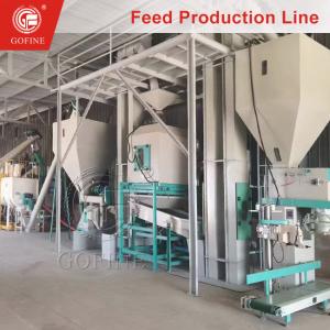 China Automated Feed Production Line With Fish Feed Manufacturing Machine factory