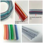 Flexible PVC Clear Nylon Braided Hose Clear Fiber Reinforced PVC Water Hose
