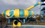 Commercial Fiberglass Cloth Outdoor Water Slides Plastic Slide 20*17m Floor