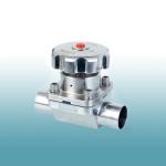 Stainless Steel Welded Sanitary Diaphragm Valves Pneumatic Actuated