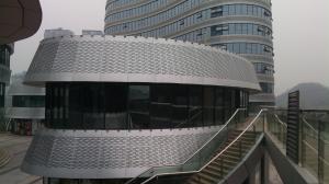 China 3MM Building Facade Perforated PVDF Solid Aluminum Veneer Panel Sheet For Curtain Wall factory