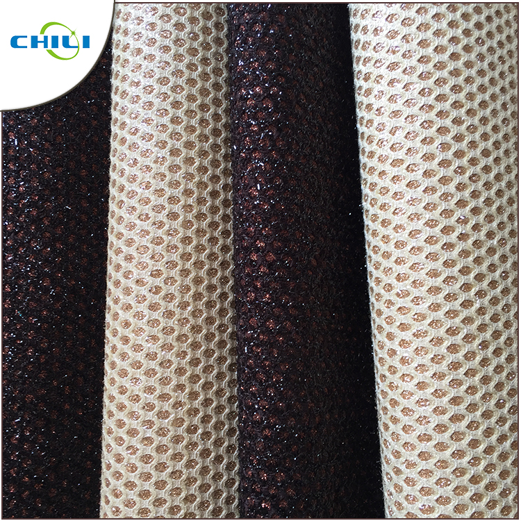 Bags Furniture Glitter Pvc Vinyl Fabric Easy Cutting Convenient Cleaning