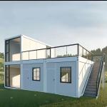 Modern Modular Storage Shopping Two Story Galvanized Steel Prefab Container