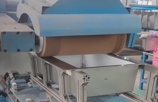 Smooth Flat Triangular Wire Drawing Machines Grinding Polishing Machine With Double belt