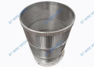 China Micro 0.2mm-1.0mm Slot Wedge Wire Filter 304 Stainless Steel factory