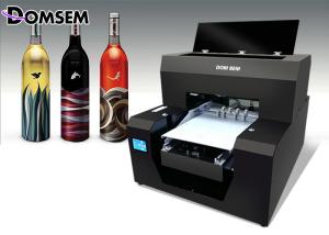 China Mini Glass Bottle A3 UV Flatbed Inkjet Printer , DIY UV Led Printer AcroRip9.0 Software factory