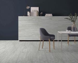 China Decorative 200x1000mm Wooden Porcelain Strips For Kitchen Gray And Yellow factory