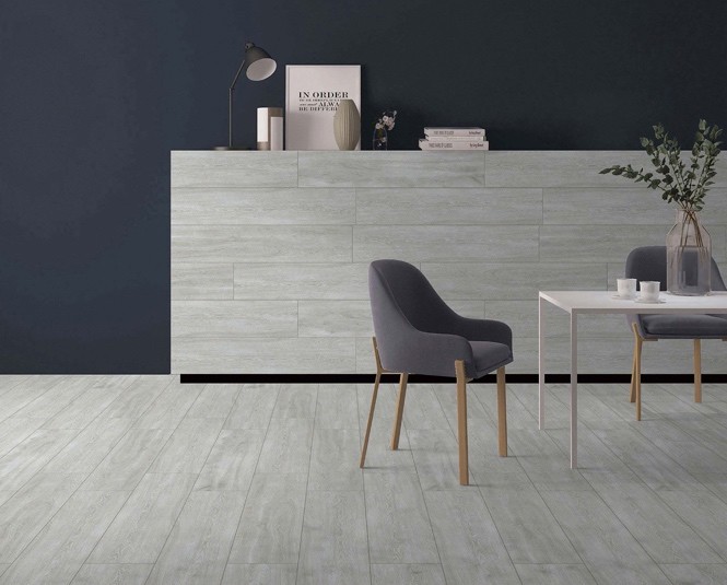 Decorative 200x1000mm Wooden Porcelain Strips For Kitchen Gray And Yellow