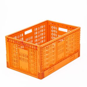 Storange Function Mesh Style Collapsing Square Crate for Milk Bottles Storage