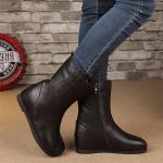 S027 Handmade original middle tube retro warm women's boots leather women's