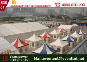 China Luxury Large Outdoor Tent 850Sqm PVC Coated polyester For camping Wedding Party factory