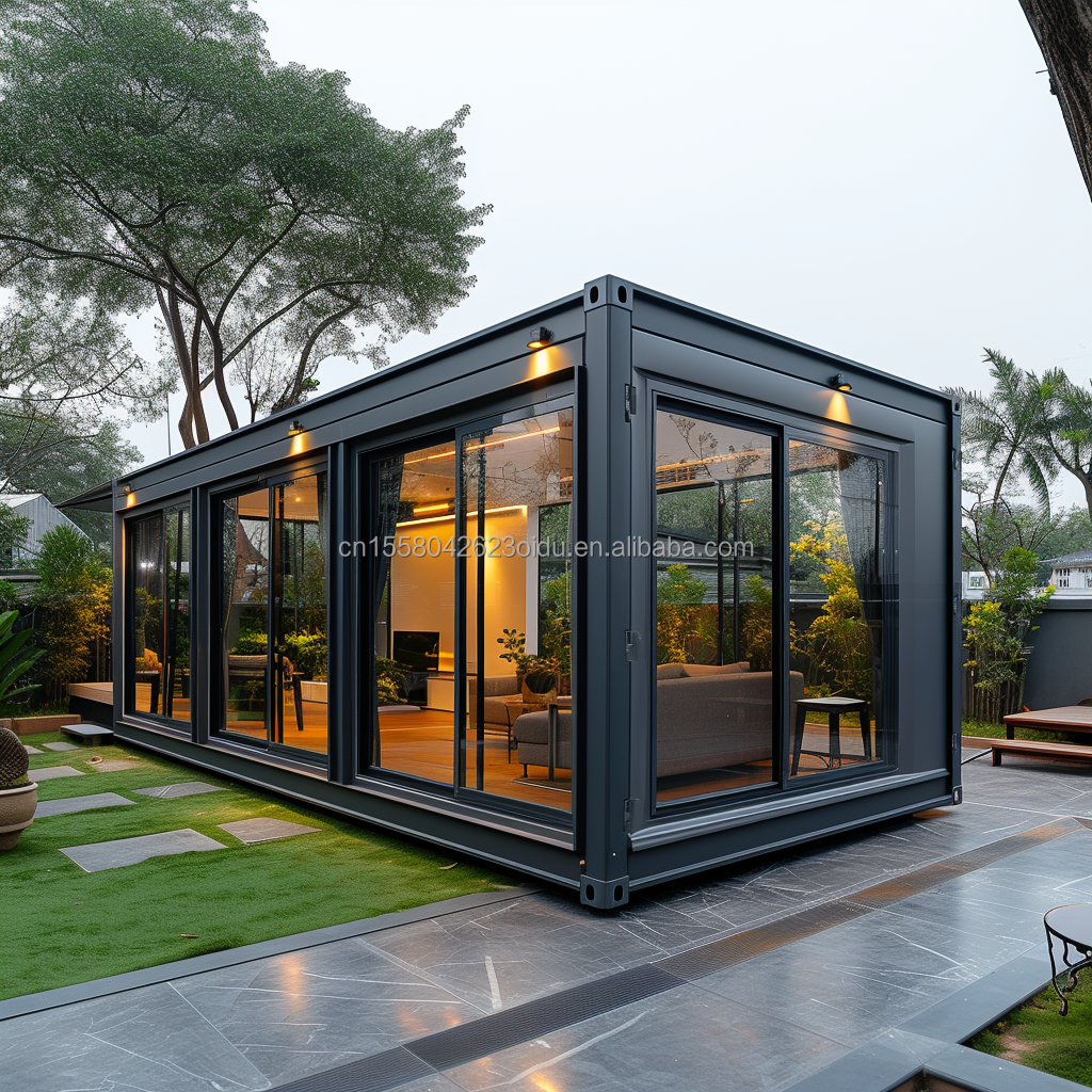 Wall 50mm Wave Sandwich Panel Hotel Pop-up Container Coffee Restaurant Bar Cafe Kiosk Booth with Steel Prefabricated House