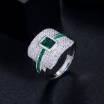 Elegant square Shaped CZ Rings Women Ring for Wedding Ring Wedding Sweet Design