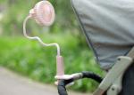 Clip desk lamp fan rechargeable battery operated flexible baby clip usb fan with