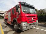 HOWO 10T Fire Rescue Truck Extinguisher Emergency Rescue Dry Powder Type