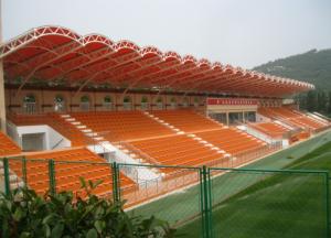 China Q355B / Q235B Customized Steel Space Frame Structure Building Sport Stand factory
