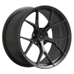 China Monoblock 1 Piece Forged Wheels Aluminum Brushed Black For BMW M3 Car Rims factory