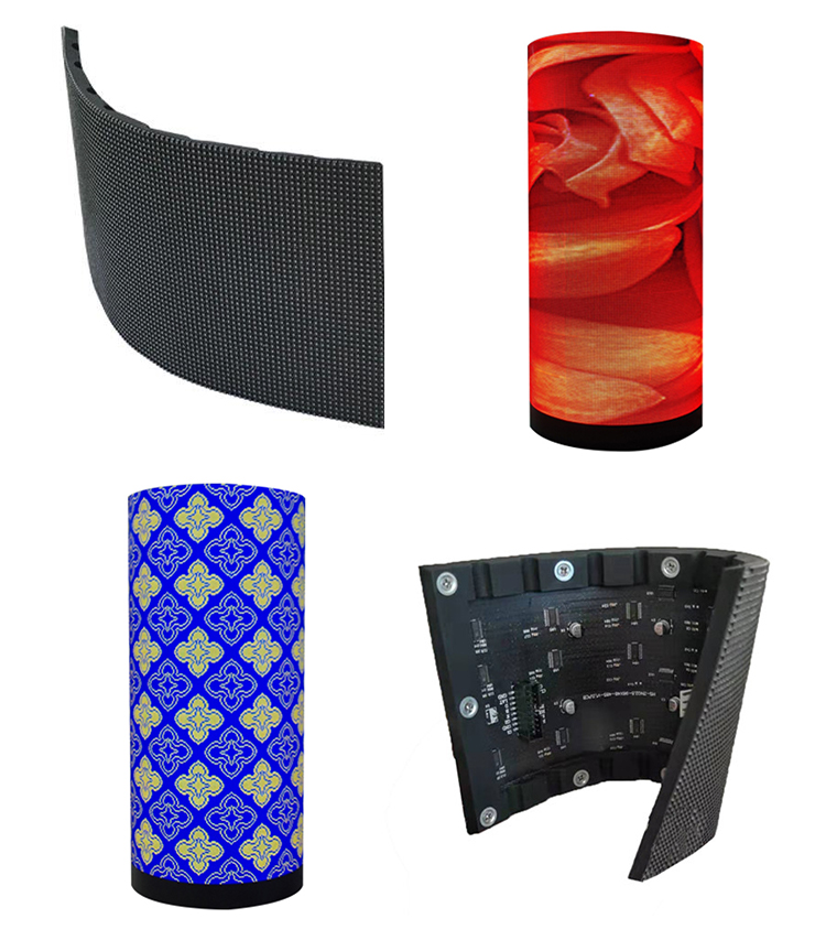 CCC 1920Hz 4mm Indoor Flexible Led Screen Round Shape 360 Led Display