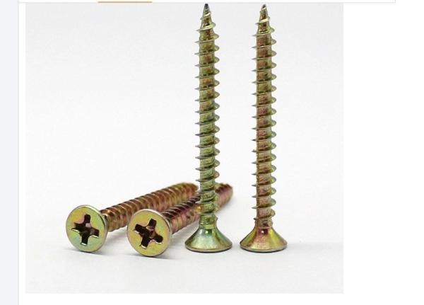 China Color - Zinc Self Tapping Metal Screws M4 M5 M6 With Slotted Countersunk Head factory