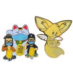 Custom Logo Enamel Pins Soft meta Badge Company Label Pin high quality Soft