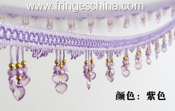Handmade fashionable chain beads lace tassels fringes for curtain/sofa/pillow