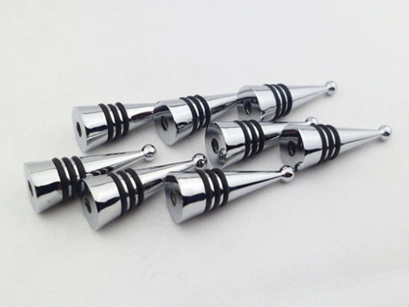 Die casting zinc alloy wine accessories chrome plated wine bottle stopper wedding favor, stopper kit part